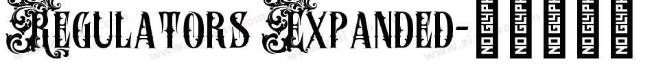Regulators Expanded字体转换